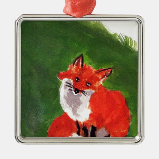 Young Mr Fox Metalen Ornament (Voorkant)