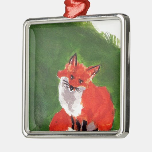 Young Mr Fox Metalen Ornament (Links)