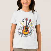 Young music star club Tri-Blend shirt (Voorkant)