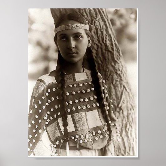 Young-Native-American-Girl Poster (Voorkant)