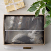 Young Native Girl Feather Headdress Decoupage Tissuepapier (Geschenk)