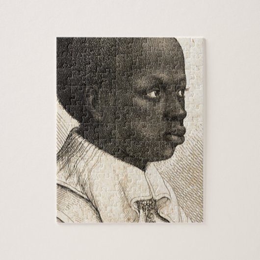 Young Negro van Wenceslaus Hollar Legpuzzel (Verticaal)