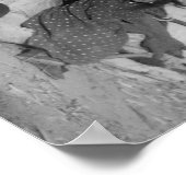 Young Oglala Indian Girl met Puppy buiten Tipi Poster (Hoek)