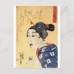 Young Old Woman Briefkaart