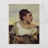 Young Orphan op het kerkhof, 1824 Briefkaart (Voorkant)