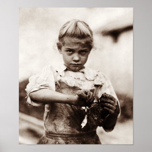 Young Oyster Shucker - Lewis Hine - 1913 Poster (Voorkant)