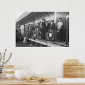 Young Pea Pickers, jaren 1940 Poster (Keuken)