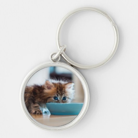 Young Persian Kitten Sleutelhanger (Voorkant)