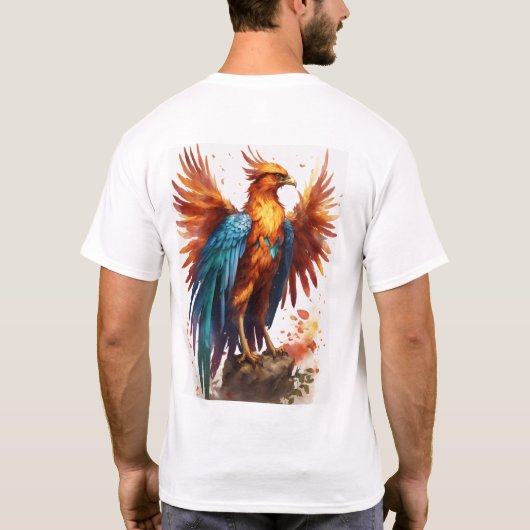 Young Phoenix: Rebirth in Bloom T-Shirt aangekondi (Achterkant)