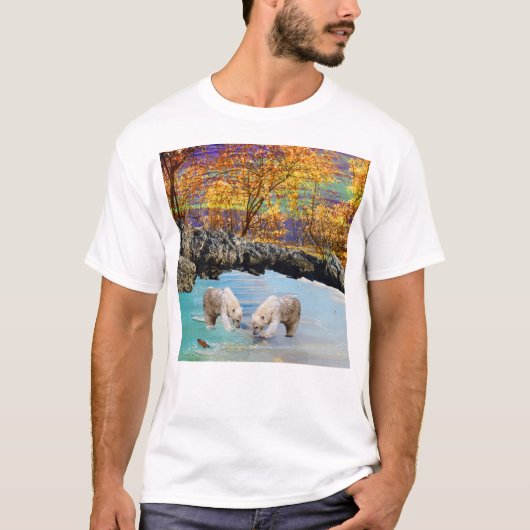 Young Polar Beren Vist, T-shirt (Voorkant)