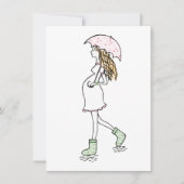 Young, Pregnant Lady Kickin' it Card Kaart (Voorkant)