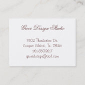 Young Princess Louise Marie van France Visitekaartje (Achterkant)