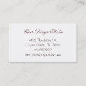 Young Princess Louise Marie van France Visitekaartje (Achterkant)