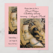 YOUNG PRINCESS SWEET 16 PARTIJ Gold Pink Kaart (Voorkant / Achterkant)