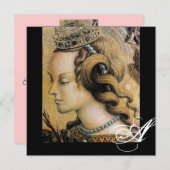 YOUNG PRINCESS SWEET 16 PARTY Monogram Kaart (Voorkant / Achterkant)