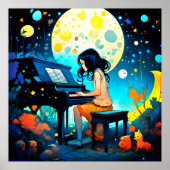 Young Prodigy Pianist Poster (Voorkant)