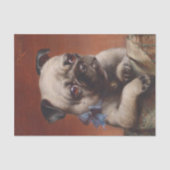 Young Pug van Carl Reichert Tissuepapier (Voorkant)
