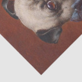 Young Pug van Carl Reichert Tissuepapier (Detail)