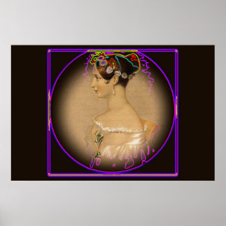 Young Queen Victoria bekabeld Poster