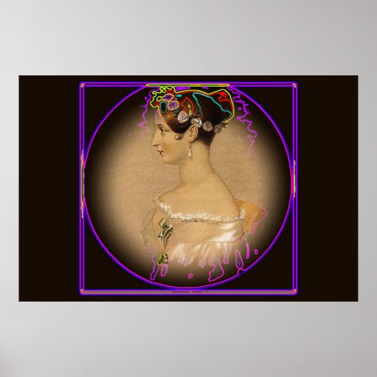 Young Queen Victoria bekabeld Poster (Voorkant)