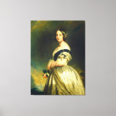 Young Queen Victoria Portrait Canvas Afdruk (Voorkant)