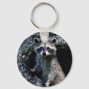 Young Raccoon Sleutelhanger