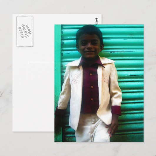 Young Rajeesh Briefkaart (Voorkant / Achterkant)