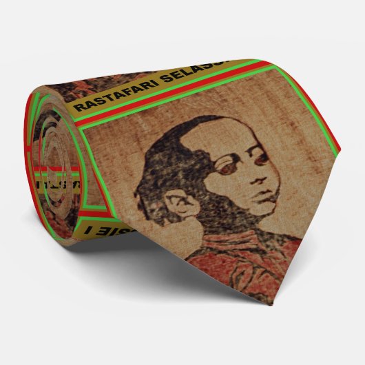 Young Ras, Selassie I necktie. Stropdas (Opgerold)