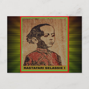 Young Ras, Young Haile Selassie I, Jah Rastafari Briefkaart