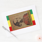 Young Ras, Young Haile Selassie I, Jah Rastafari Rechthoekige Sticker (Envelop)