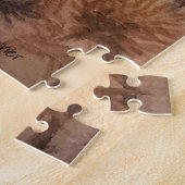 Young Red Fox & Carolina Wren Waterverf Art Legpuzzel (Zijkant)