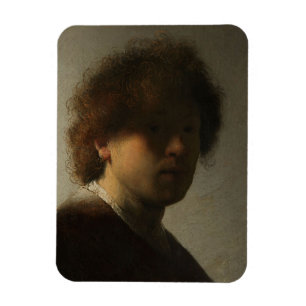 Young Rembrandt Self-portret Magneet