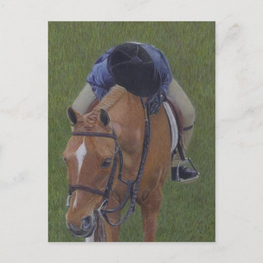 Young Rider & Pony Briefkaart (Voorkant)