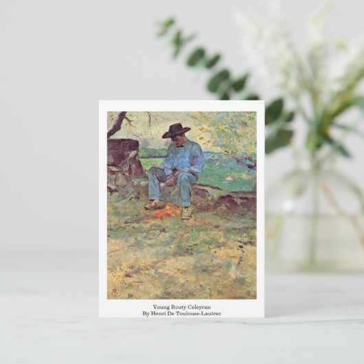 Young Routy Celeyran van Henri de Toulouse-Lautrec Briefkaart (Staand voorkant)