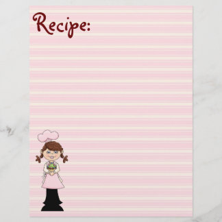 Young roze cook Recipe Paper