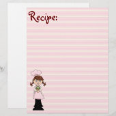 Young roze cook Recipe Paper (Voorkant / Achterkant)