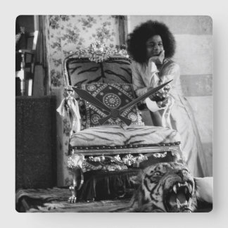 Young Sathya Sai Baba Clock Vierkante Klok