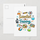 Young Scientist in Training Invitation Briefkaart (Voorkant / Achterkant)