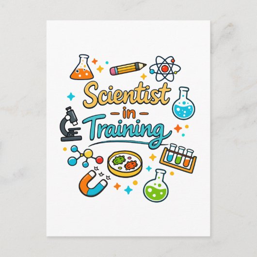 Young Scientist in Training Invitation Briefkaart (Voorkant)