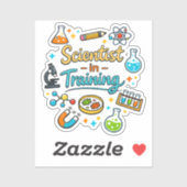 Young Scientist in Training Invitation Sticker (Vel)