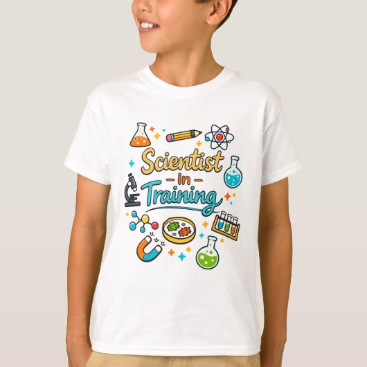 Young Scientist in Training Invitation T-shirt (Voorkant)