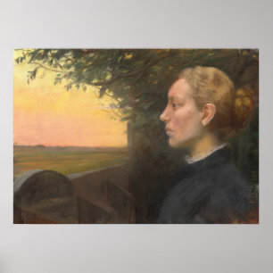Young Skagen Girl beroemd gemaakt door Ancher Poster