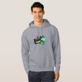 Young Skateboarding Mannen Hoodie (Voorkant volledig)