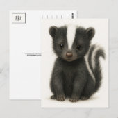 Young Skunk Baby Wild Animals Briefkaart (Voorkant / Achterkant)