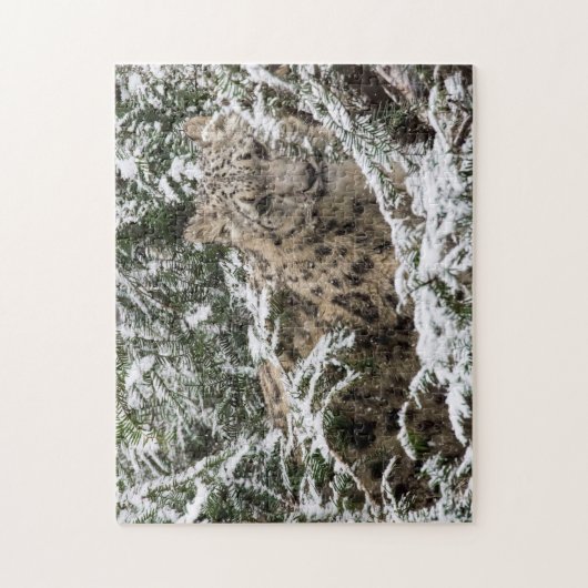 Young Snow Leopard Legpuzzel (Verticaal)