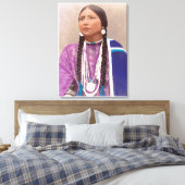 Young Southwest U.S.A. Native American Woman Canvas Afdruk (Insitu (Slaapkamer))