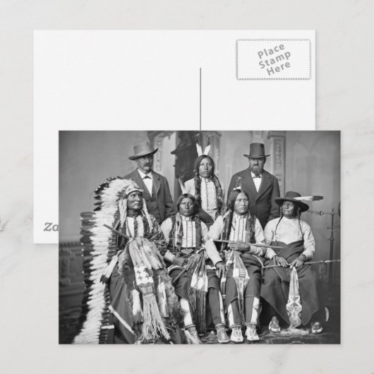 Young Spotted Tail, 1875 Briefkaart (Voorkant / Achterkant)