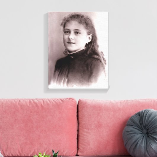 Young St. Therese of Lisieux Canvas Afdruk (Insitu (Woonkamer))