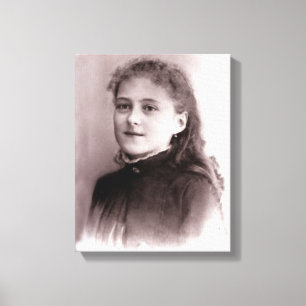 Young St. Therese of Lisieux Canvas Afdruk