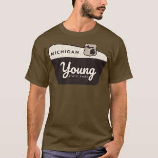 Young State Park Michigan Welkomstbord T-shirt